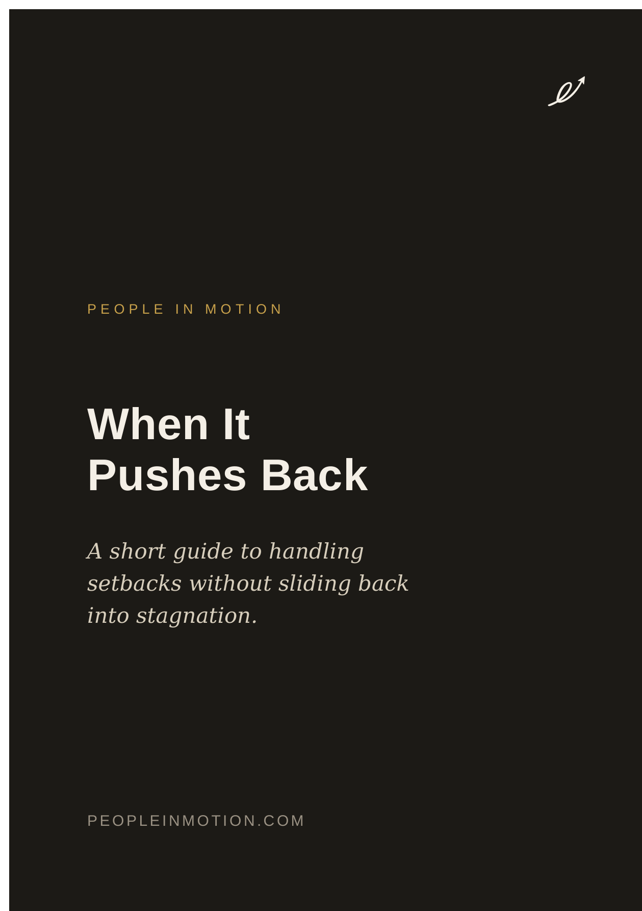 When It Pushes Back front cover
