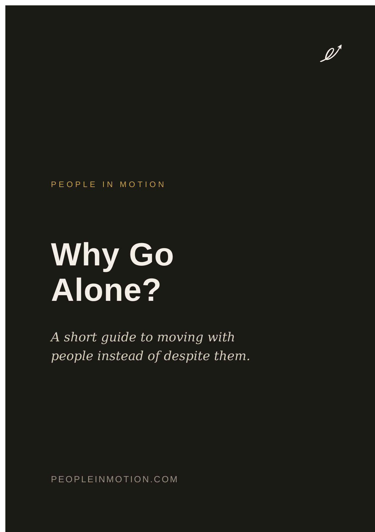 Why Go Alone? front cover